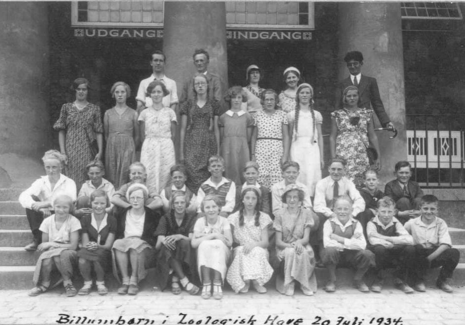 Billum skole på udflugt til København 1934
